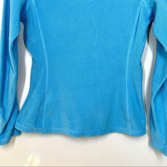 The North Face 1/4 Zip Lightweight Turquoise Fleece Pullover Size XS - Picture 8 of 12
